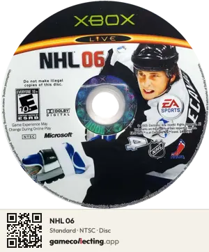 NHL 06 Xbox, NTSC disc