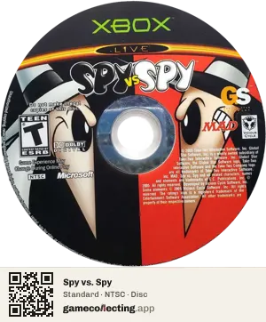 Spy vs. Spy Xbox, NTSC disc