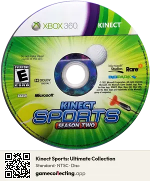 Kinect Sports: Ultimate Collection Xbox 360, NTSC disc