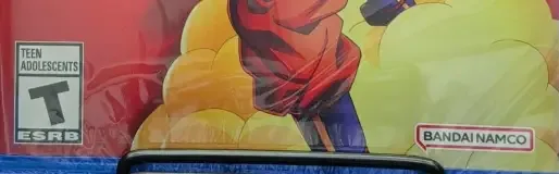 Dragon Ball Z: Kakarot, the ESRB box on its front