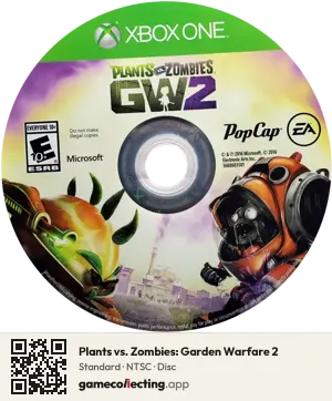 Plants vs. Zombies: Garden Warfare 2 Xbox One, NTSC disc