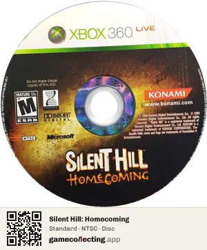 Silent Hill: Homecoming Xbox 360, NTSC disc