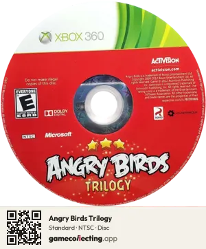 Angry Birds Trilogy Xbox 360, NTSC disc