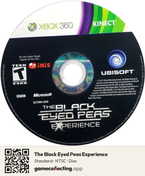The Black Eyed Peas Experience Xbox 360, NTSC disc
