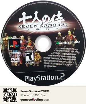 Seven Samurai 20XX PlayStation 2, NTSC disc