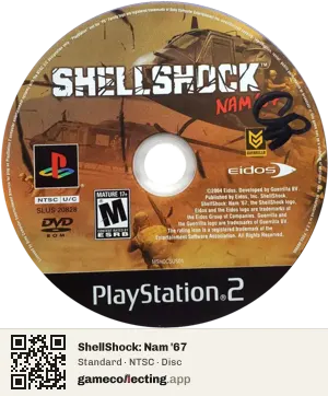 ShellShock: Nam '67 PlayStation 2, NTSC disc