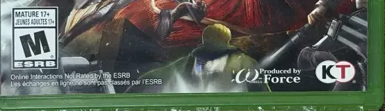 Attack on Titan, the ESRB box on its front