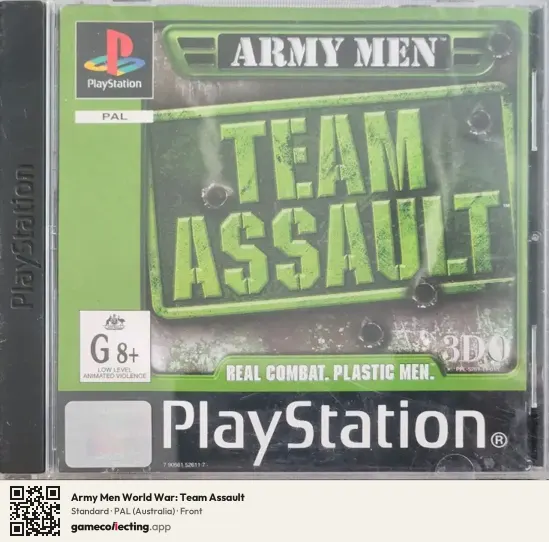 Army Men World War: Team Assault PlayStation, Australia box front