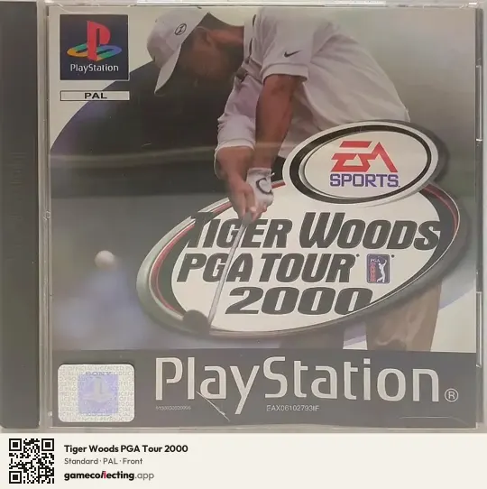 Tiger Woods PGA Tour 2000 PlayStation, PAL box front