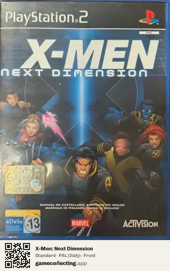 X-Men: Next Dimension PlayStation 2, Italy box front