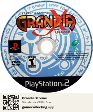 Grandia Xtreme PlayStation 2, NTSC disc