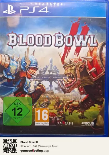 Blood Bowl II PlayStation 4, Germany box front