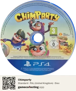 Chimparty PlayStation 4, PAL disc