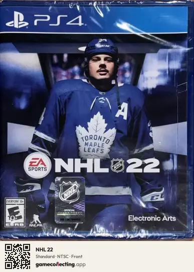 NHL 22 PlayStation 4, NTSC box front