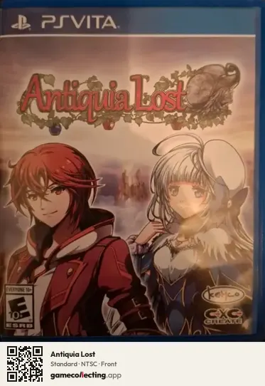 Antiquia Lost PlayStation Vita, NTSC box front