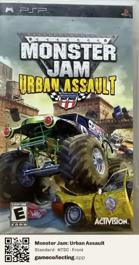 Monster Jam: Urban Assault PlayStation Portable, NTSC box front