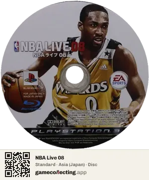 NBA Live 08 PlayStation 3, Asia disc