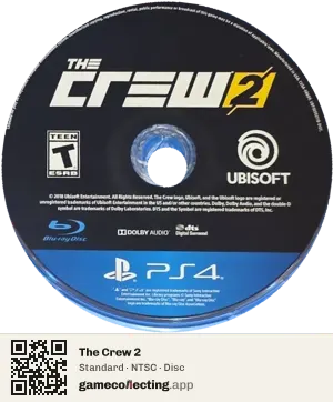 The Crew 2 PlayStation 4, NTSC disc