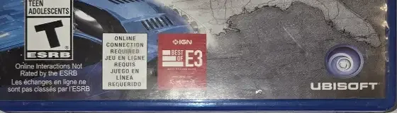 The Crew, the ESRB box on its front