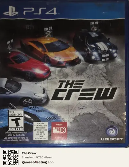 The Crew PlayStation 4, NTSC box front