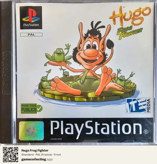 Hugo Frog Fighter PlayStation, France box front