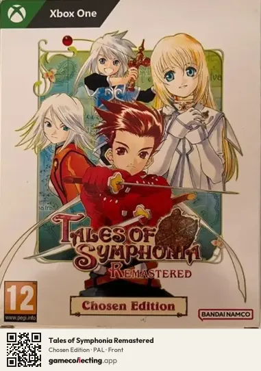 Tales of Symphonia Remastered Xbox One, PAL box front