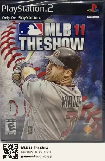 MLB 11: The Show PlayStation 2, NTSC box front