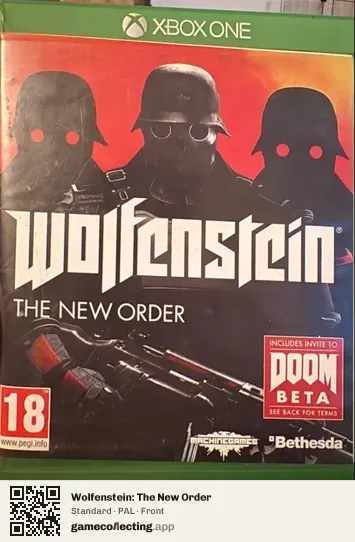 Wolfenstein: The New Order Xbox One, PAL box front