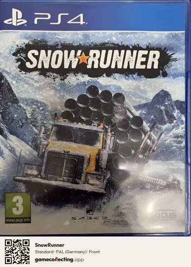 SnowRunner PlayStation 4, Germany box front
