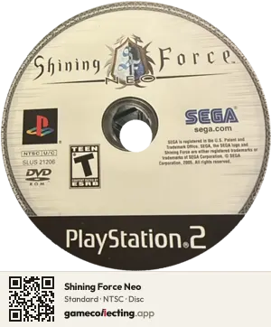 Shining Force Neo PlayStation 2, NTSC disc