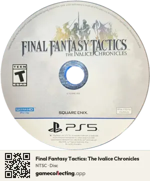 Final Fantasy Tactics: The Ivalice Chronicles PlayStation 5, NTSC disc
