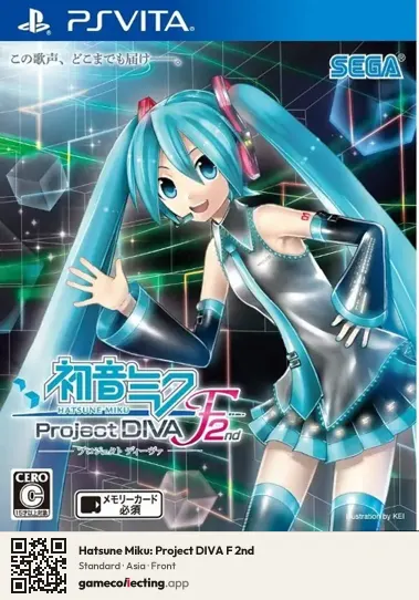 Hatsune Miku: Project DIVA F 2nd PlayStation Vita, Asia box front