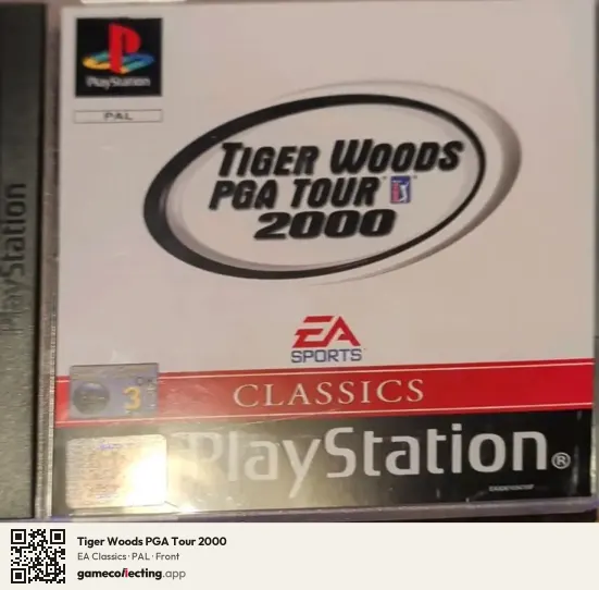 Tiger Woods PGA Tour 2000 PlayStation, PAL box front