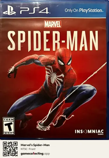 Marvel's Spider-Man PlayStation 4, NTSC box front