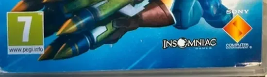 Ratchet & Clank: Full Frontal Assault, the PEGI square on its front