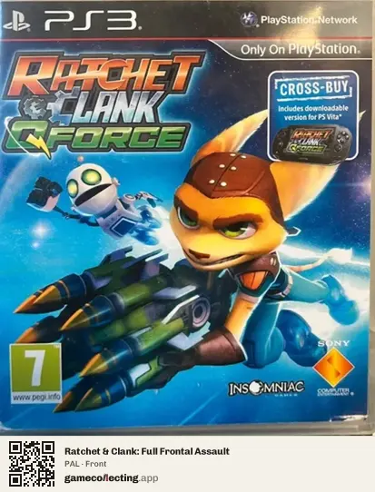 Ratchet & Clank: Full Frontal Assault PlayStation 3, PAL box front