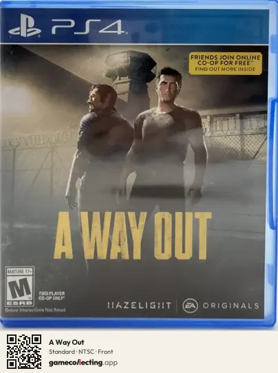 A Way Out PlayStation 4, NTSC box front