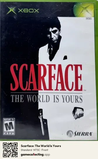 Scarface: The World Is Yours Xbox, NTSC box front