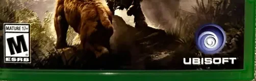 Far Cry Primal, the ESRB box on its front