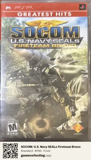 SOCOM: U.S. Navy SEALs Fireteam Bravo PlayStation Portable, NTSC box front