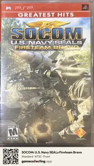 SOCOM: U.S. Navy SEALs Fireteam Bravo PlayStation Portable, NTSC box front