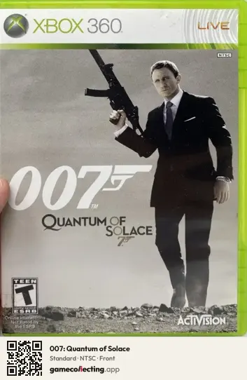 007: Quantum of Solace Xbox 360, NTSC box front