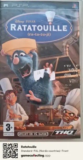 Ratatouille PlayStation Portable, Nordic countries box front