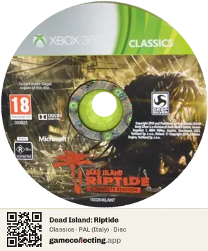 Dead Island: Riptide Xbox 360, PAL disc