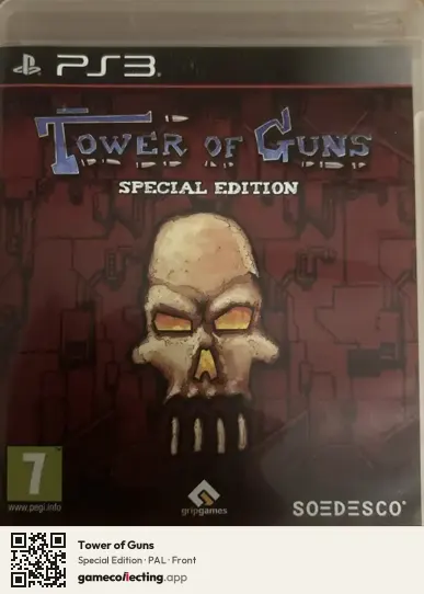 Tower of Guns PlayStation 3, PAL box front