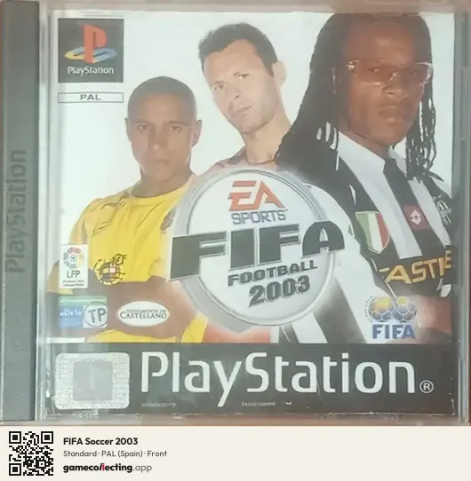 FIFA Soccer 2003 PlayStation, Spain box front