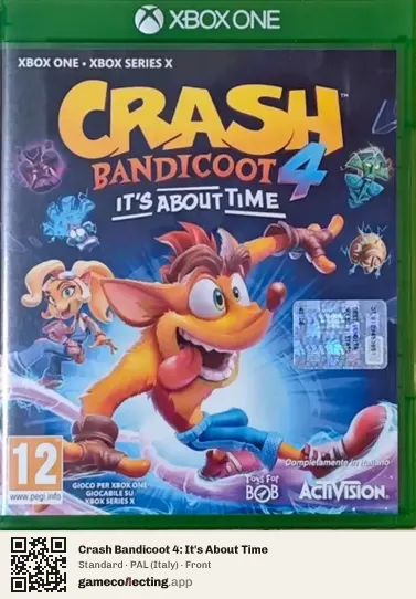 Crash Bandicoot 4: It's About Time Xbox One, Italy box front