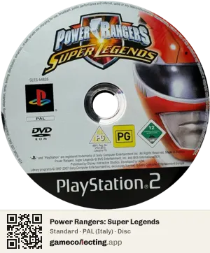 Power Rangers: Super Legends PlayStation 2, PAL disc