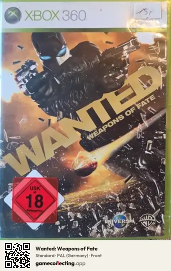 Wanted: Weapons of Fate Xbox 360, Germany box front