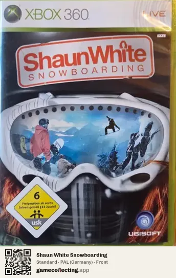 Shaun White Snowboarding Xbox 360, Germany box front